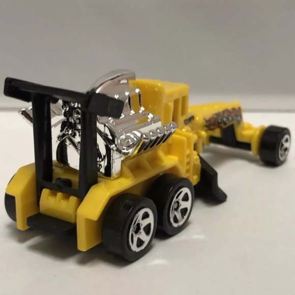 Hot Wheels Yellow Street Cleaver Plow Truck Mattel - Picture 6 of 9